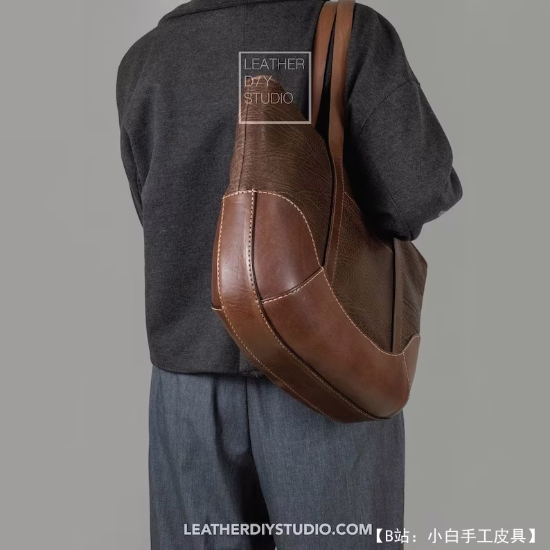 Leather DIY Studio 的免费版型手提包 31-A - 2
