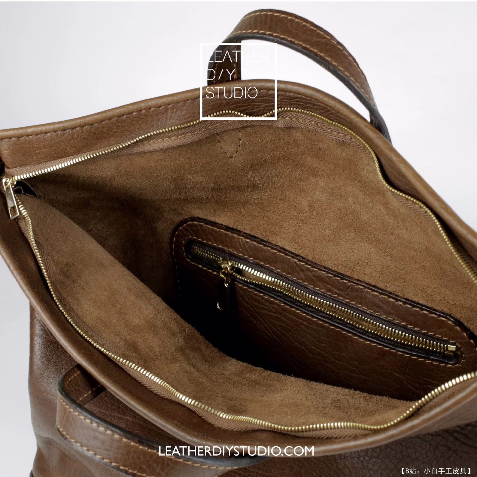 Leather DIY Studio 免费版型手提袋 61-A - 6