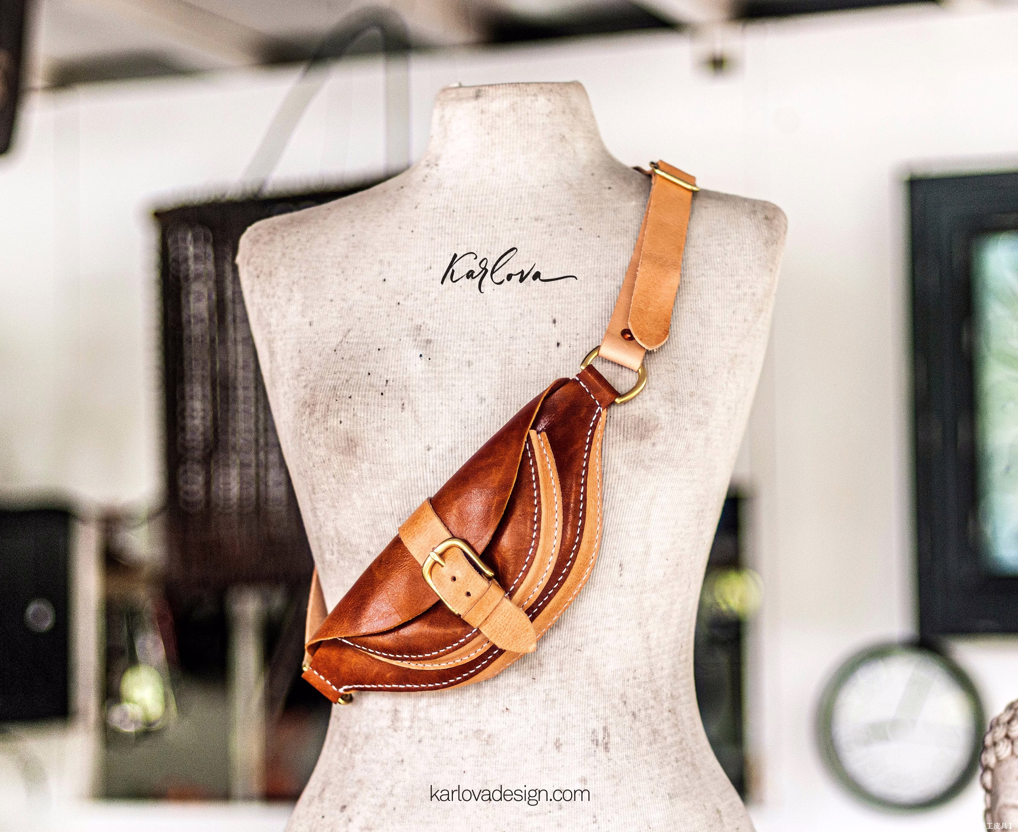 Karlova design 的免费版型迷你腰包 - 7