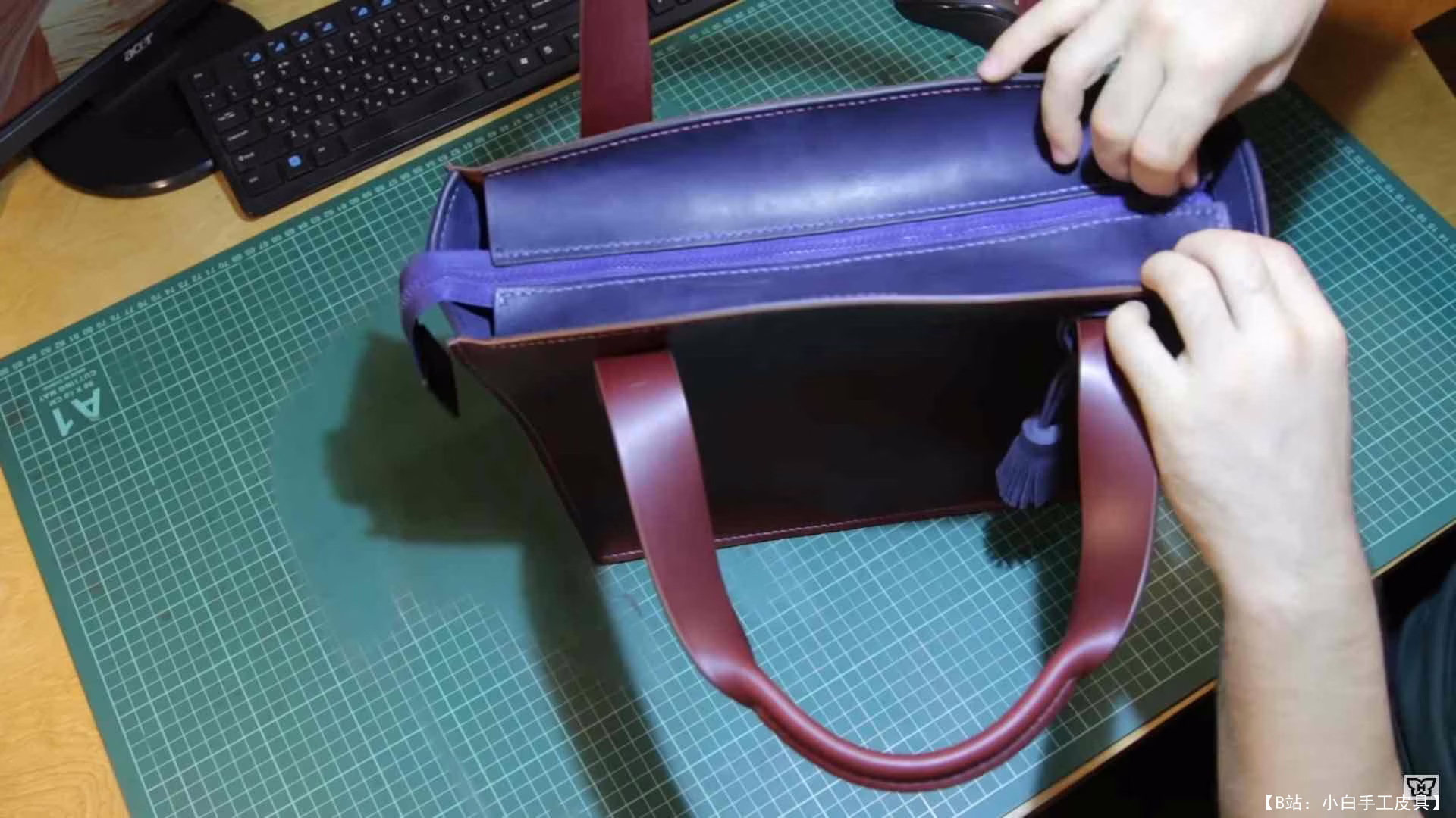 Serzh Nikitin 免费版型两种颜色皮革女式包 - 2