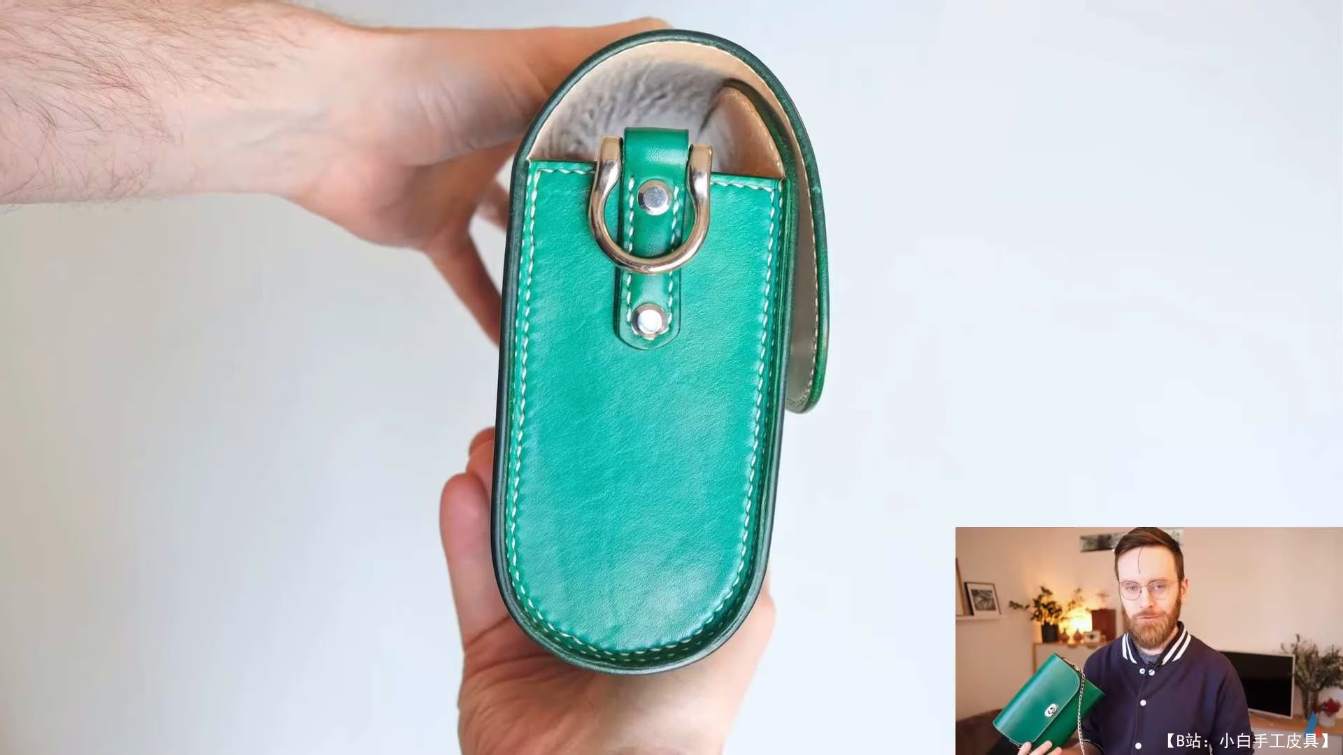 James Berry 设计的免费版型厚皮革女式手提包 - LeFrenchCrafter - 5