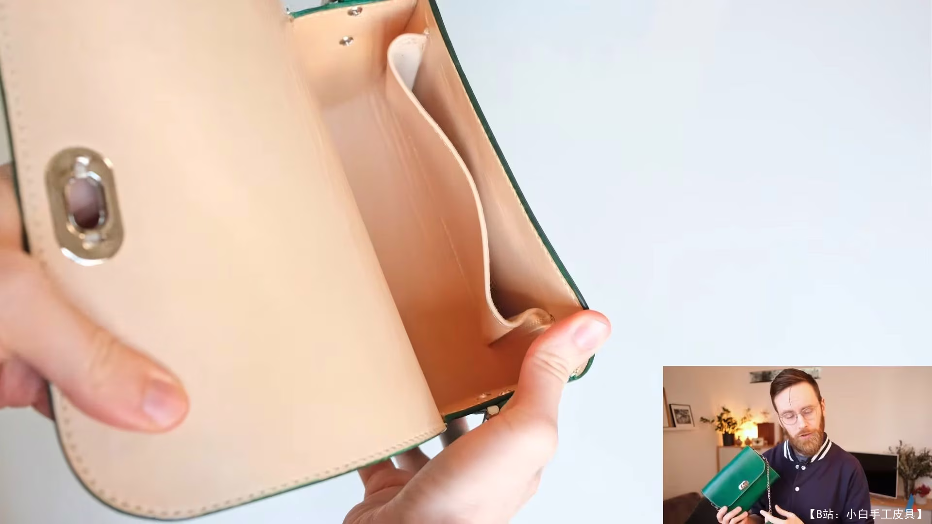 James Berry 设计的免费版型厚皮革女式手提包 - LeFrenchCrafter - 7