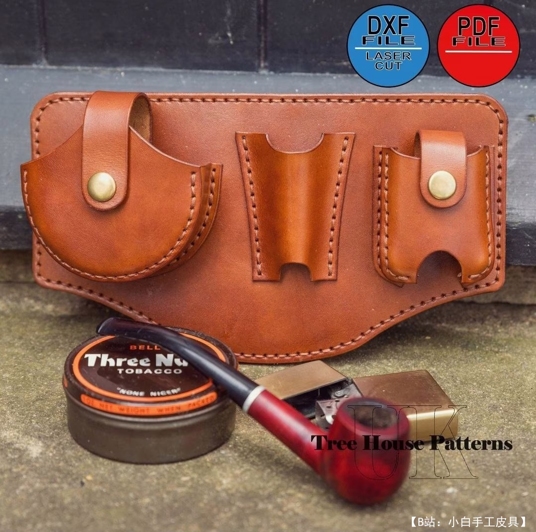 TreeHouseLeather HM 提供的免费管带包版型 - 1