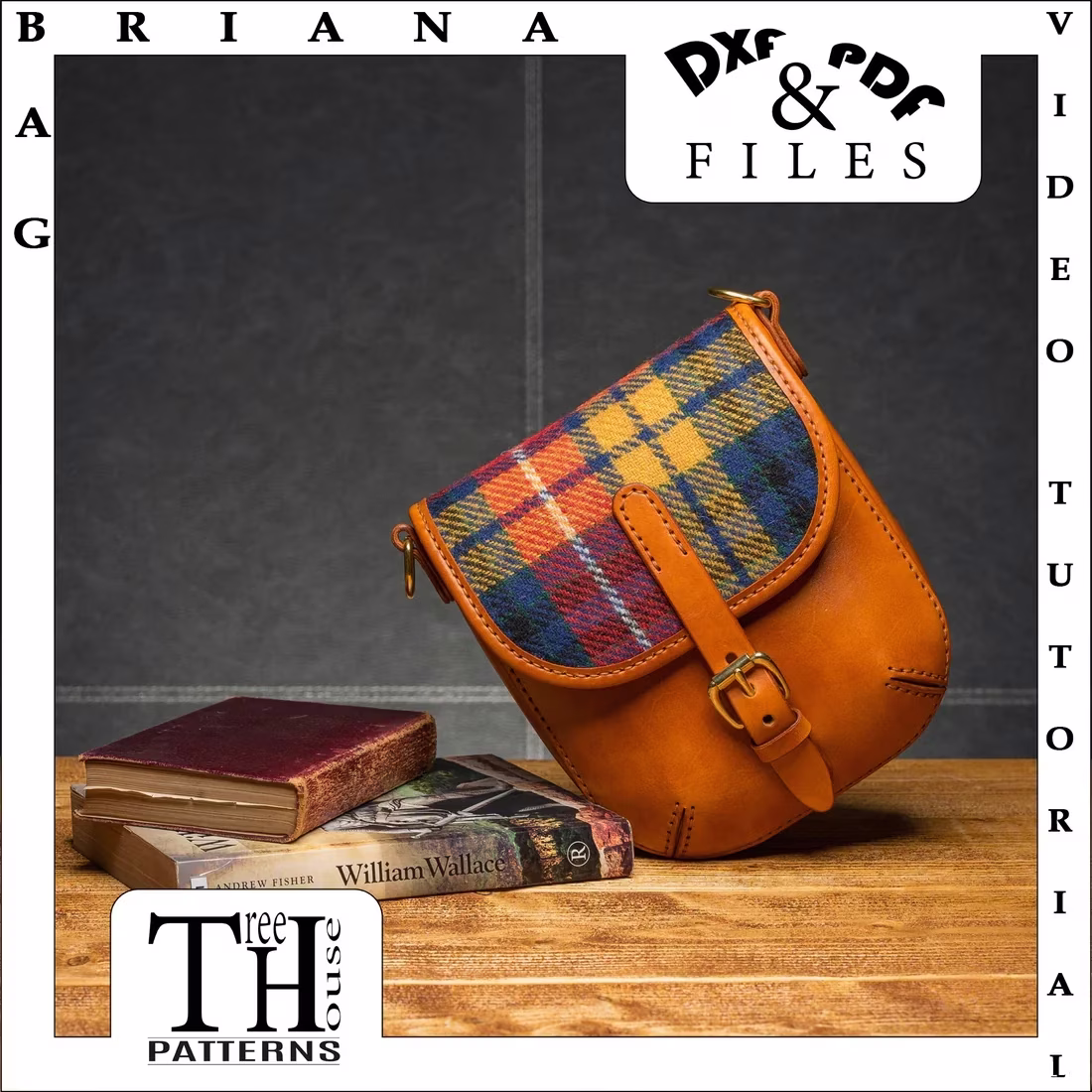 TreeHousePatterns 提供的免费小肩包版型 - 1