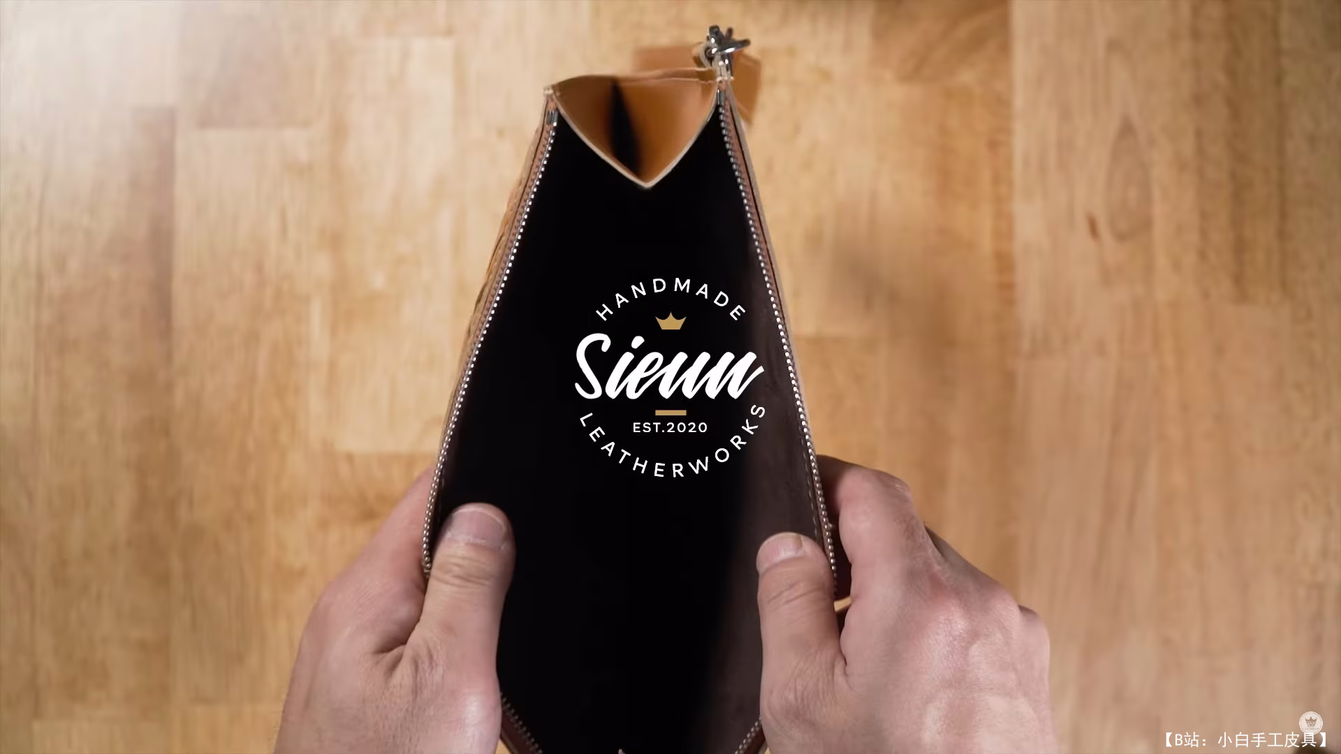 Sieun Leatherworks 设计的免费柳条手拿包版型 - 5