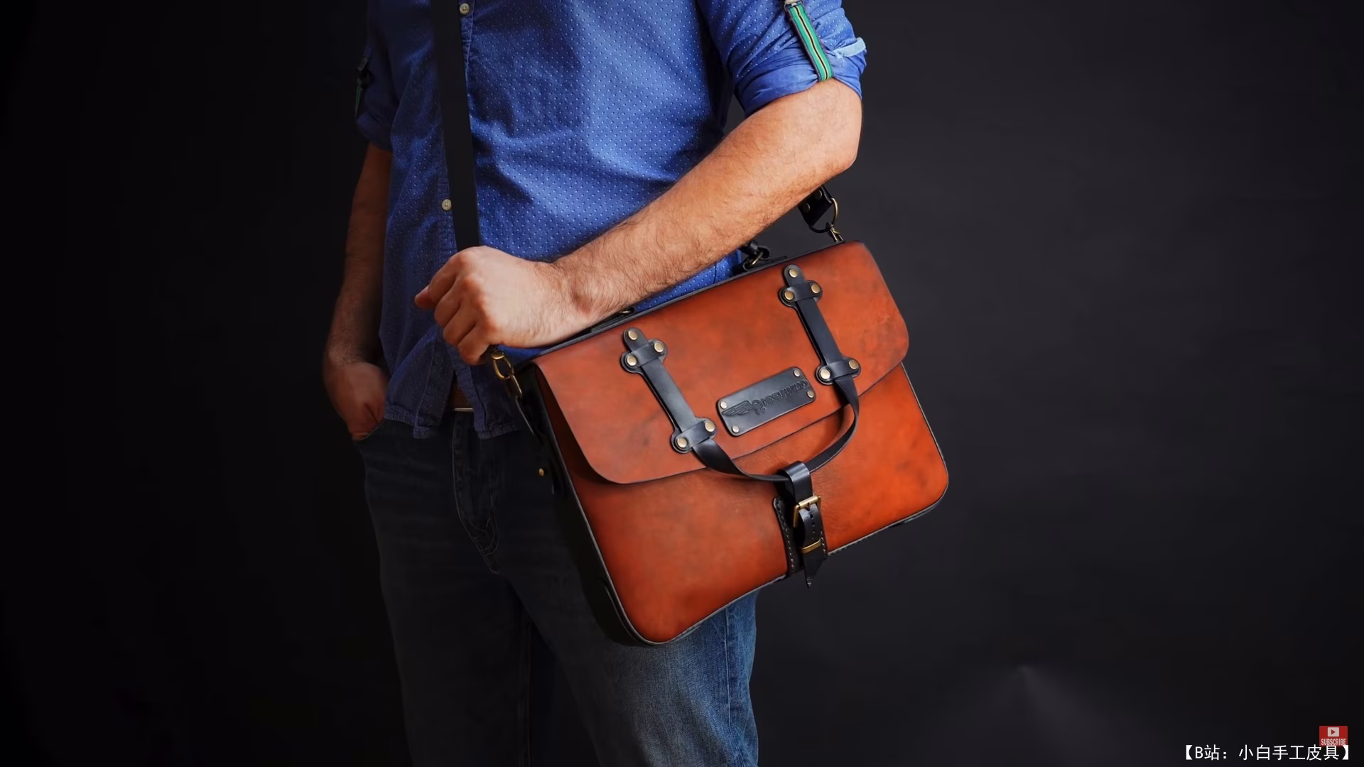 DieselpunkRo 的皮革挎包版型 - 1