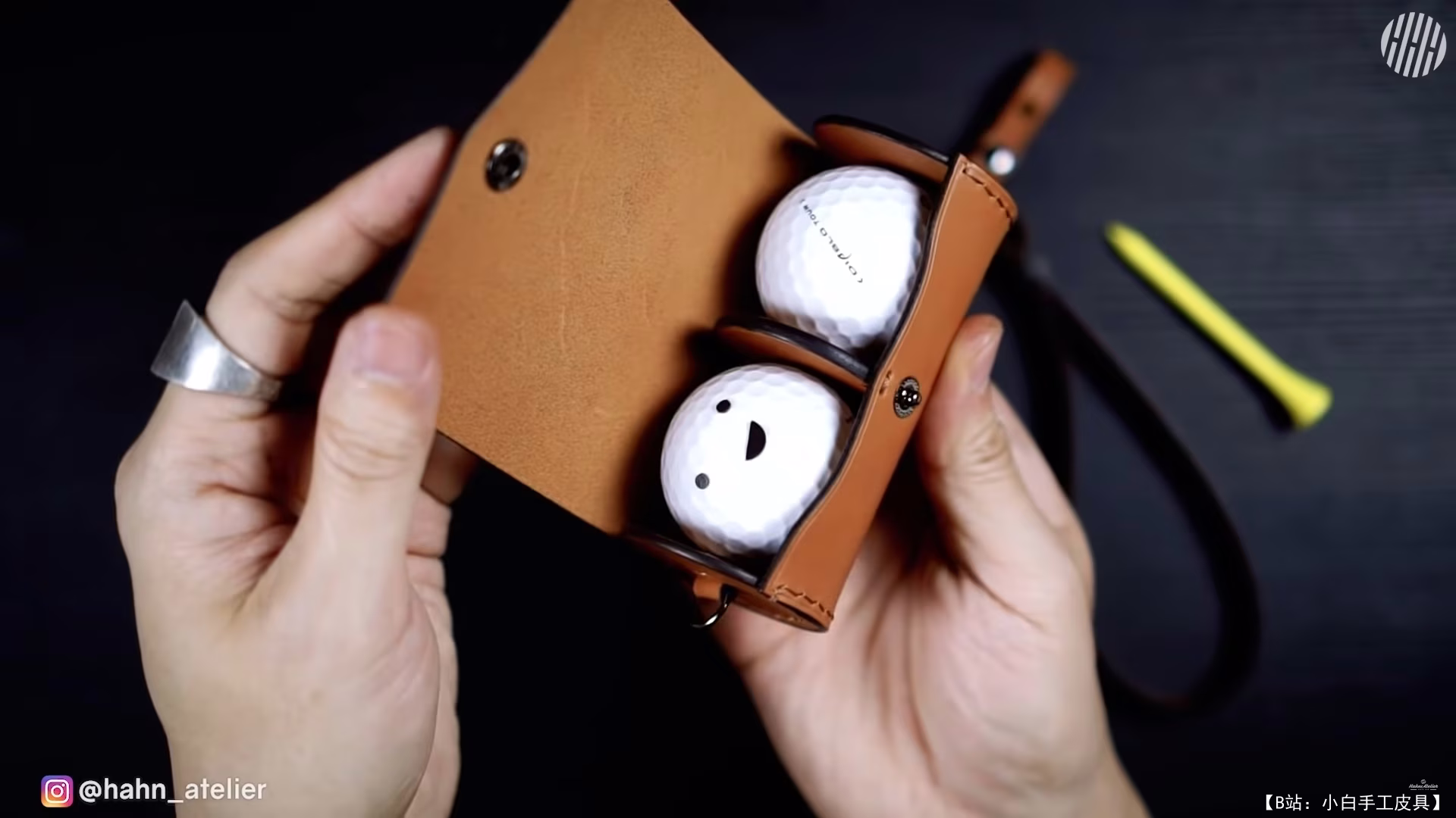 免费 Hahns Atelier 皮革高尔夫球包版型 - 4