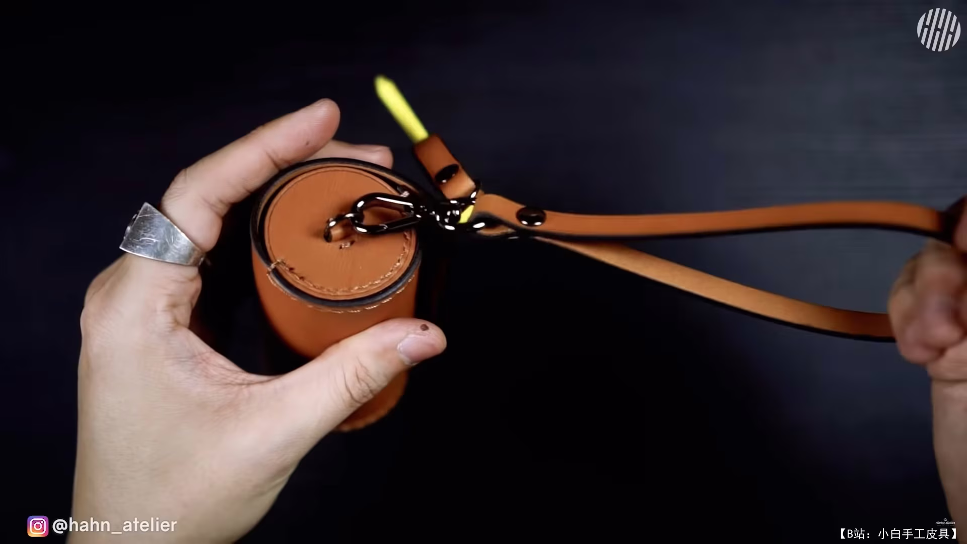 免费 Hahns Atelier 皮革高尔夫球包版型 - 8