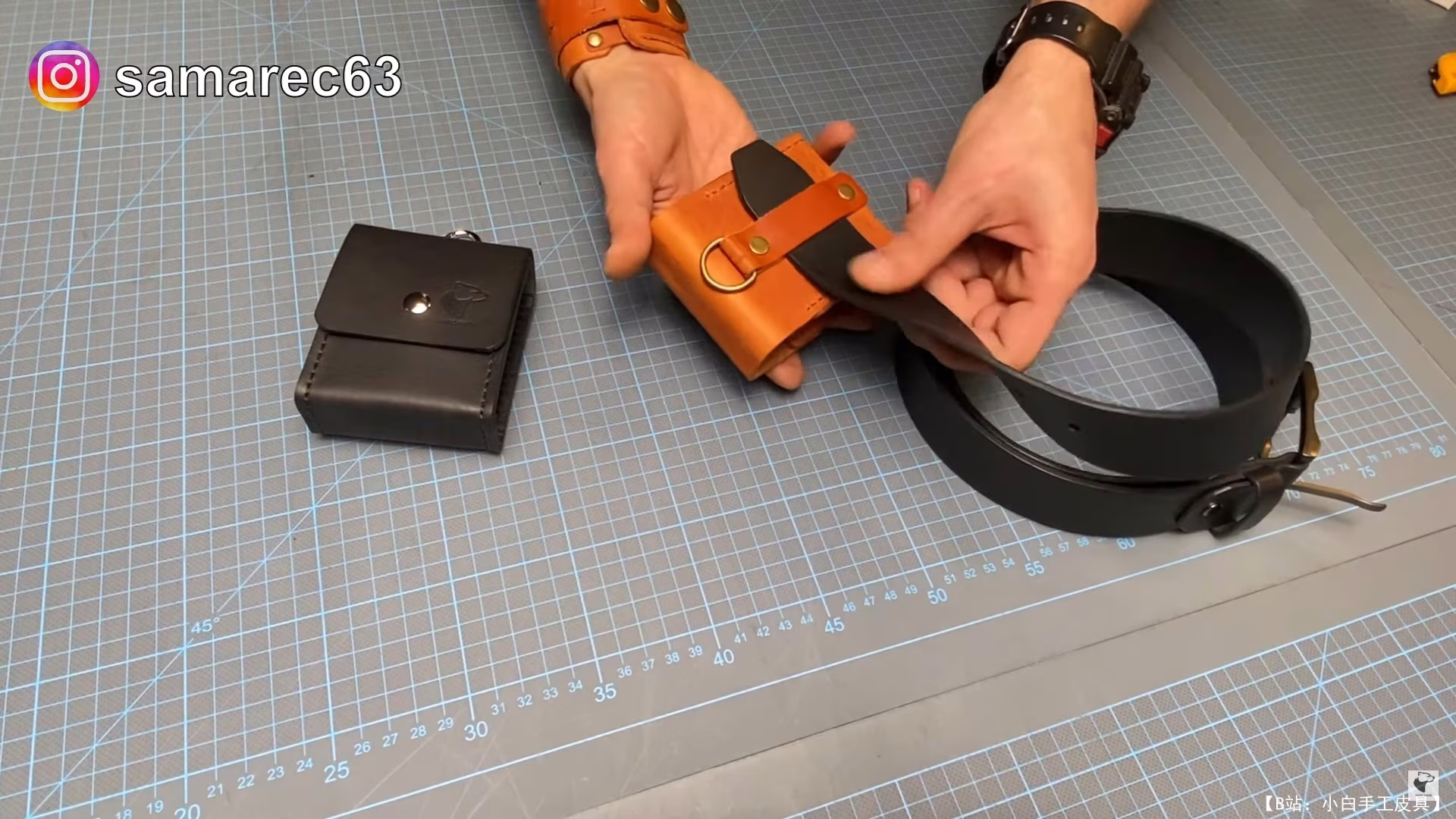 Leathercraft Berlin 的免费版型皮革烟盒 - 4