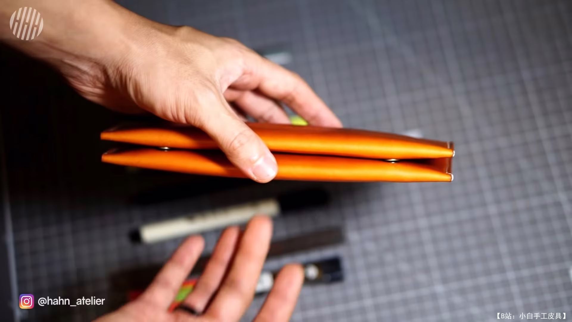 Hahns Atelier 的免费版型皮革笔袋 - 3