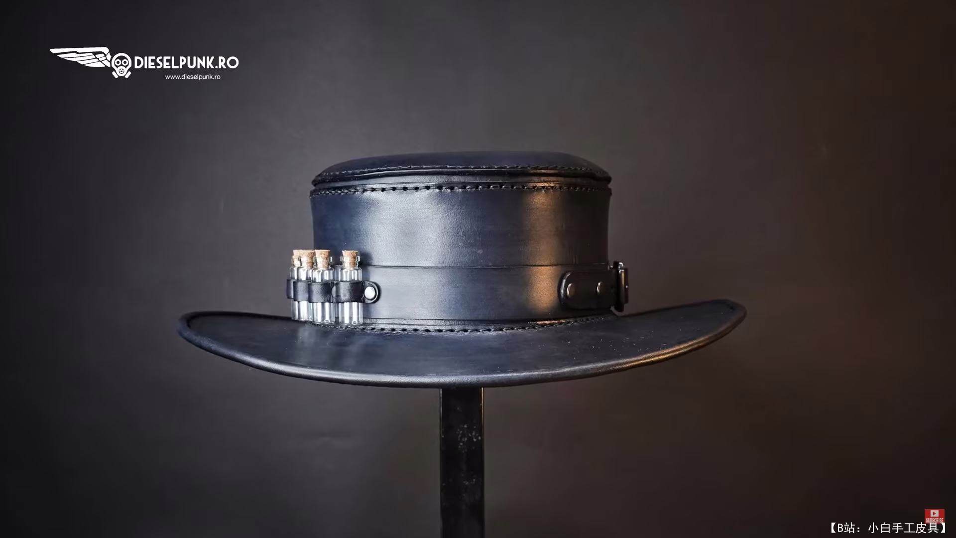 DieselpunkRo 的柴油朋克皮革炼金术士帽子版型 - 1