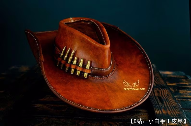 Creative Awl 提供的免费牛仔帽版型 - 1