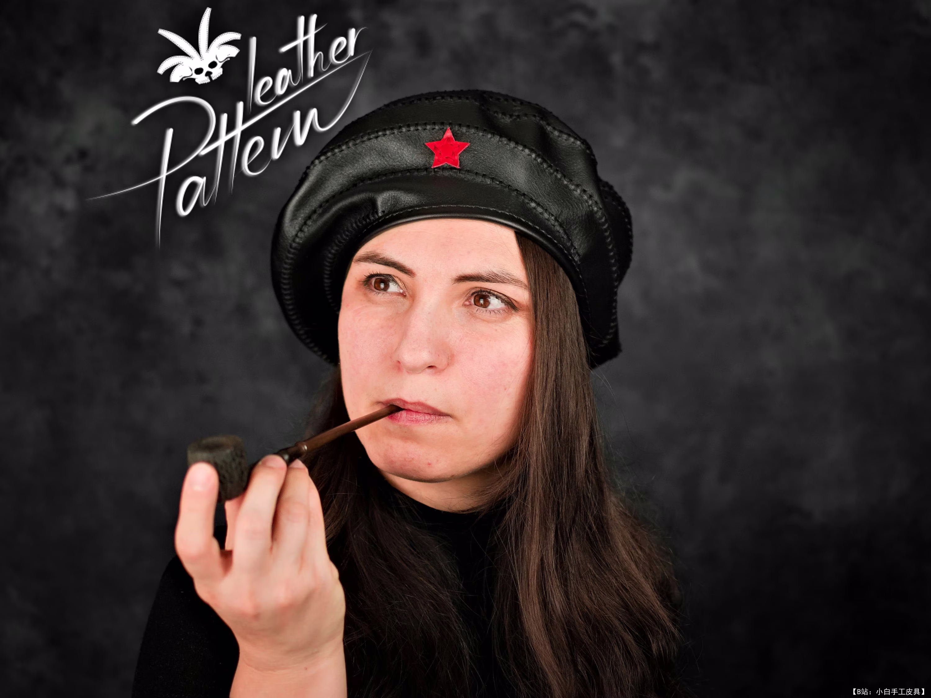 LeatherHubPatterns 提供的免费螺旋贝雷帽版型 - 5