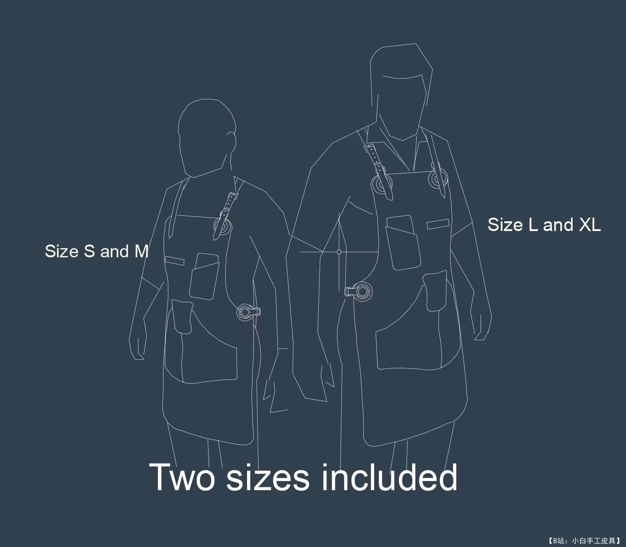 DieselpunkRo 版型皮革工作围裙 - 5