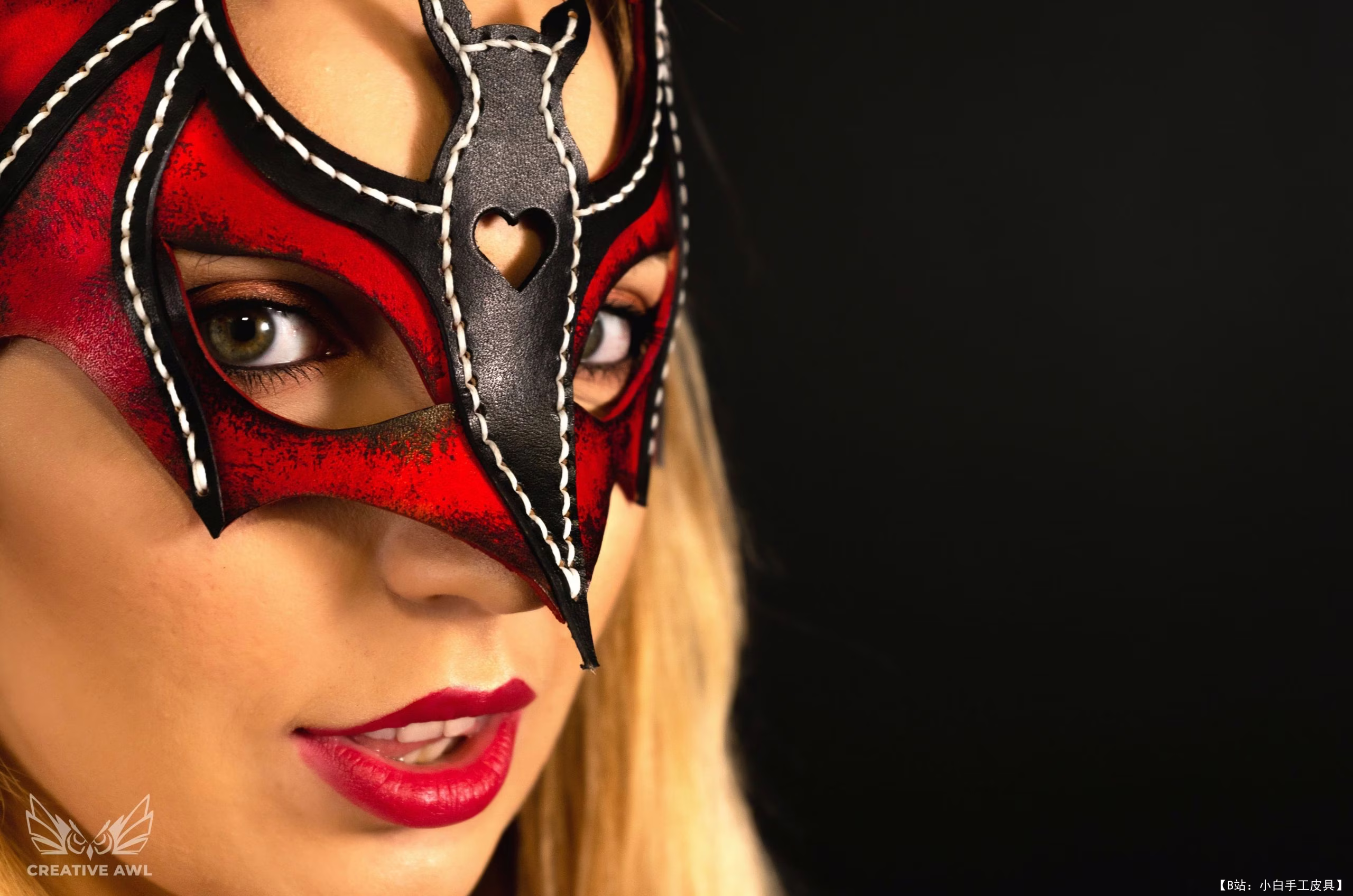 来自 Creative Awl 的免费万圣节蝙蝠面具版型 - 2