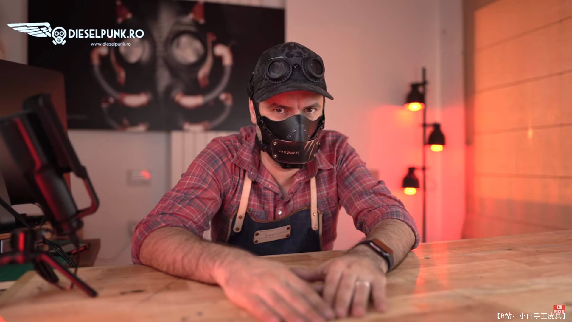 版型面具 脸上的 koronapunk 面具，由 DieselpunkRo 设计 - 2