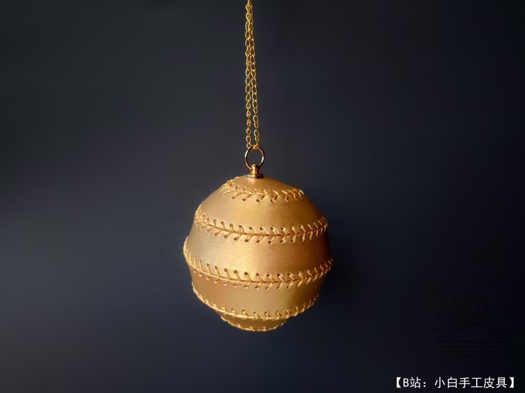 Leathercraft 版型中的免费圣诞球版型 - 7