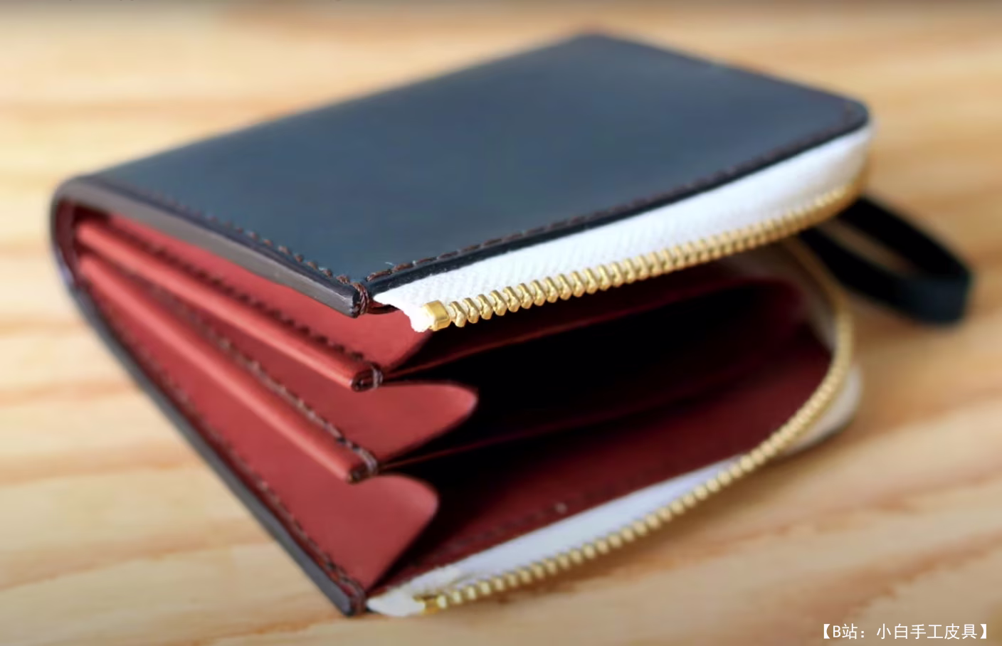 免费 L 型拉链钱包版型 - 2