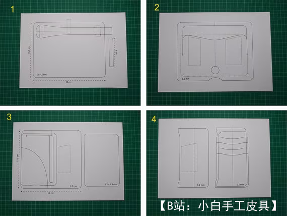 Hardyleather 免费版型机车钱包 - 11