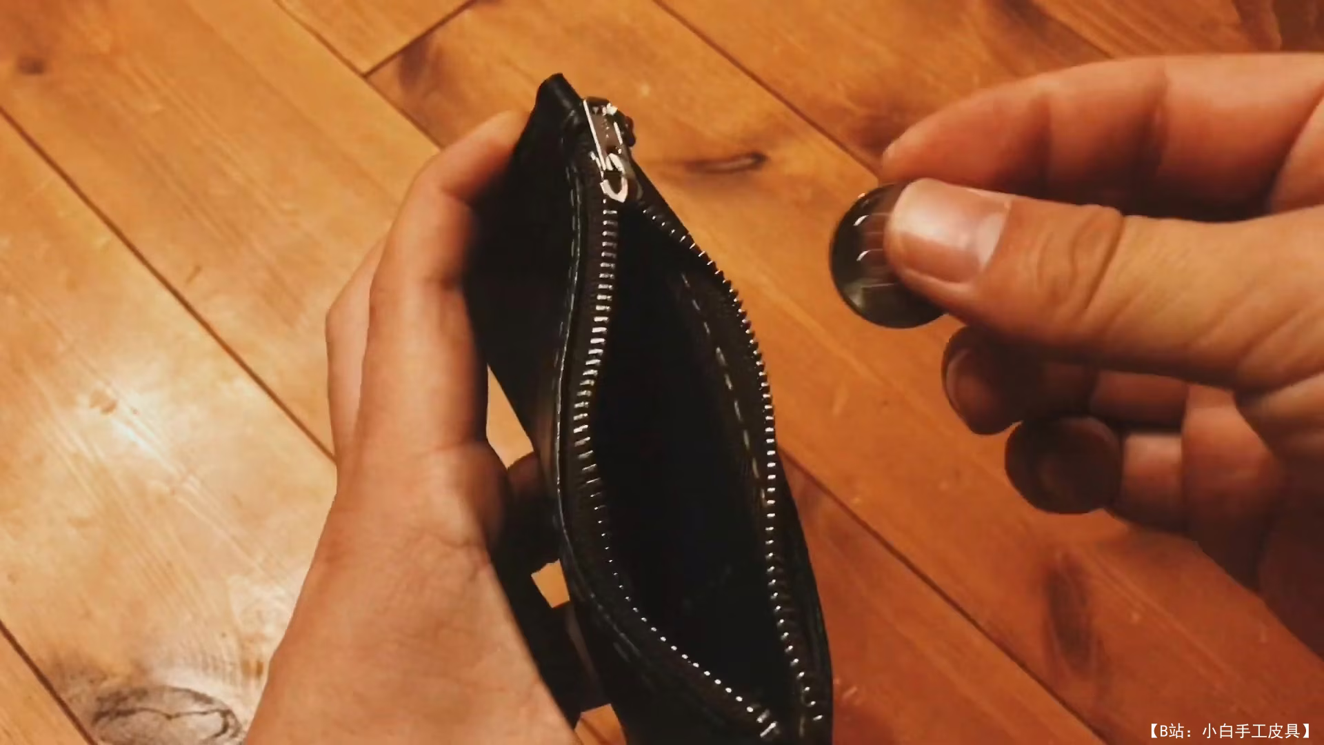 皮革工艺免费版型系列中的免费版型卡钱包 - 2