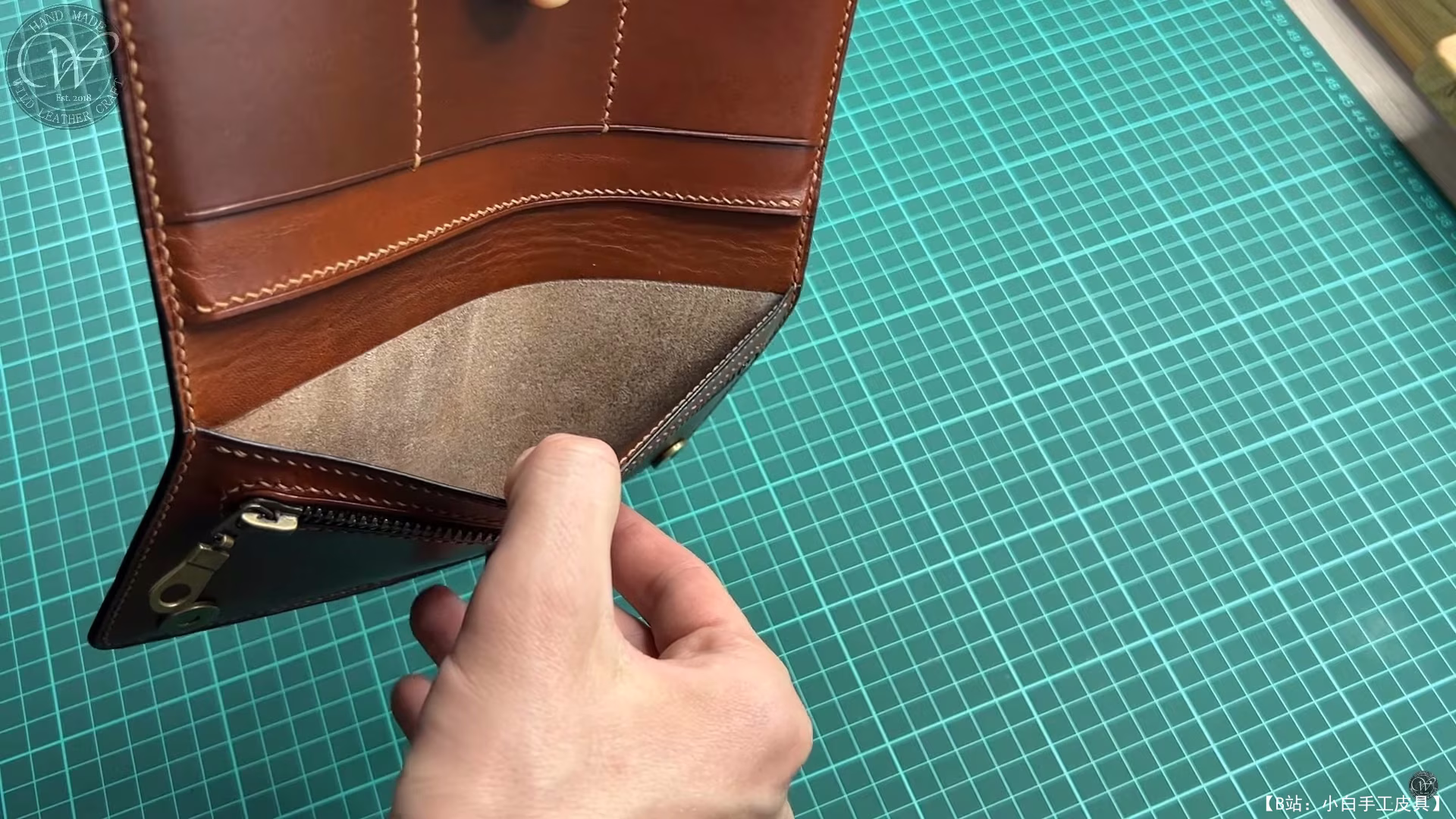 Wild Leather Craft 的免费版型双长钱包 - 2