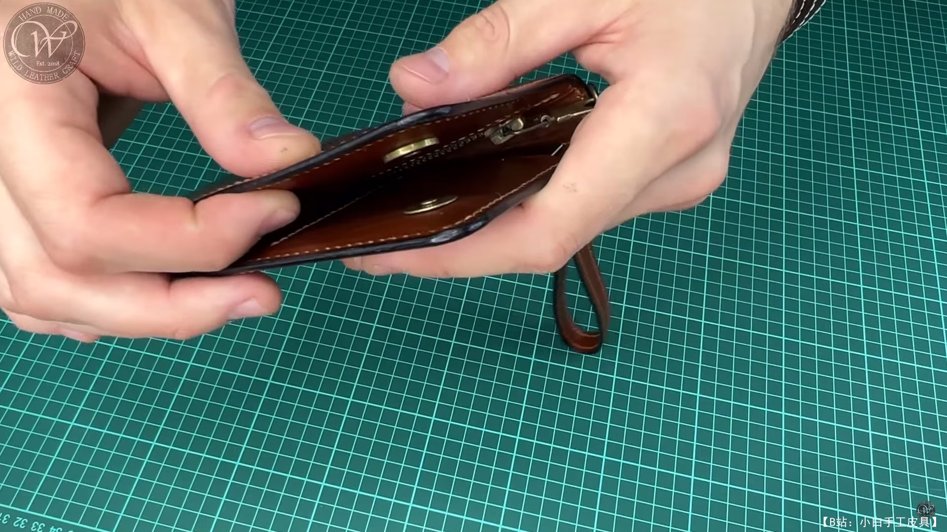 Wild Leather Craft 的免费版型双长钱包 - 10