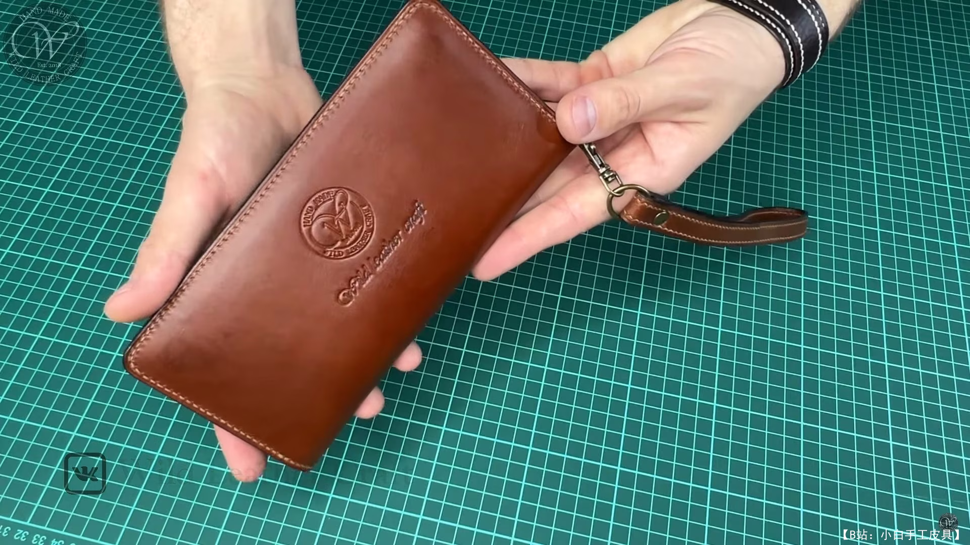 Wild Leather Craft 的免费版型双长钱包 - 11