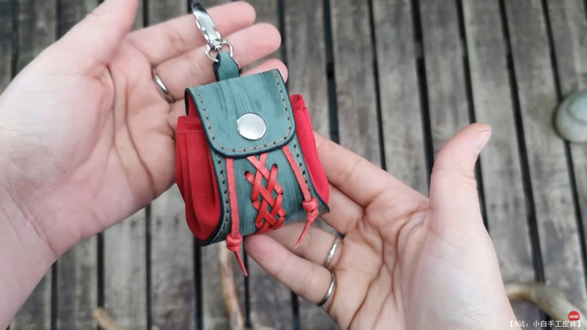 免费版型抽绳迷你零钱包圣诞版 2 由 Eleana Workshop 设计 - 2