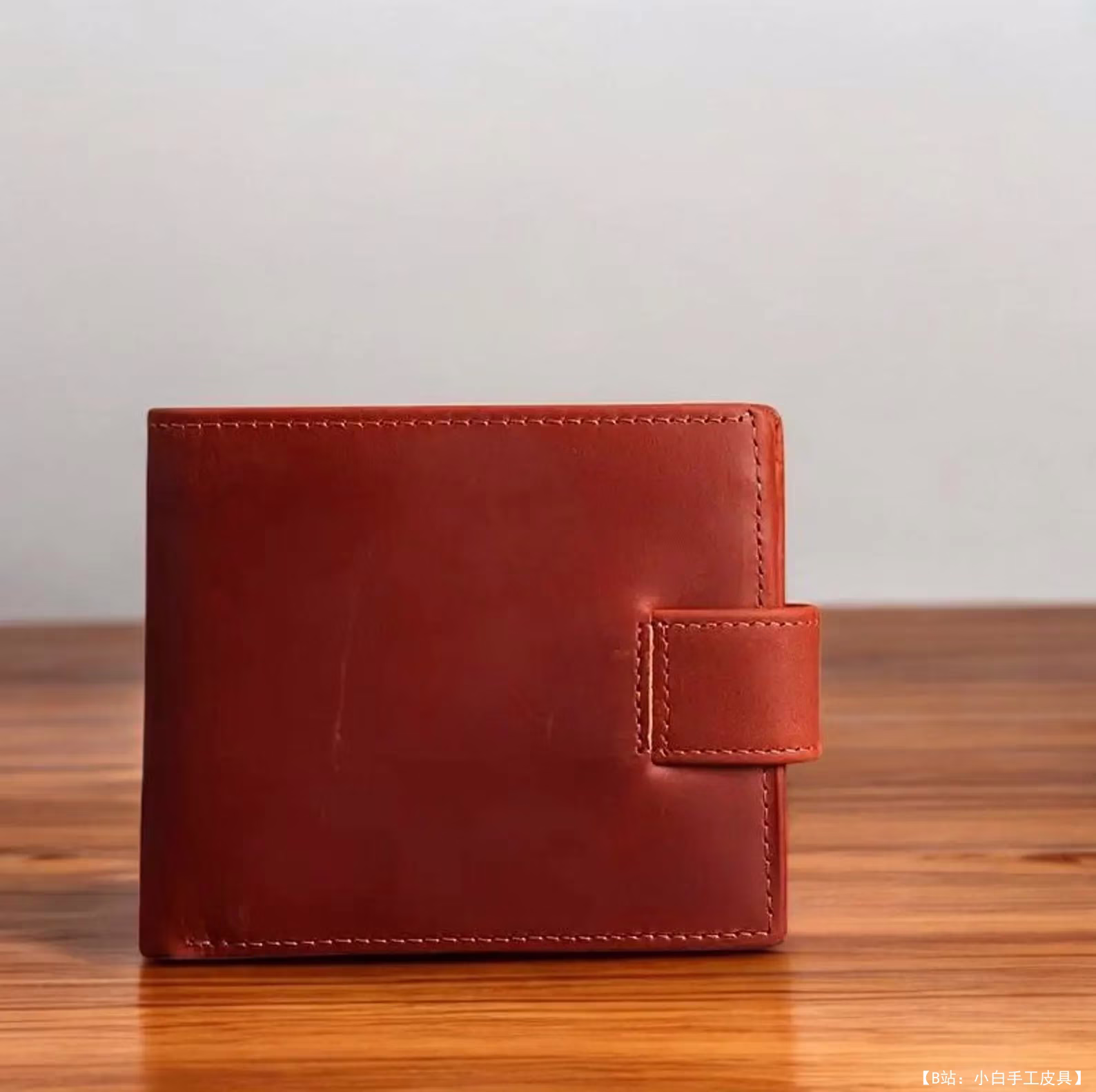 FloresPatterns 皮革双折钱包带零钱包的免费版型 - 4