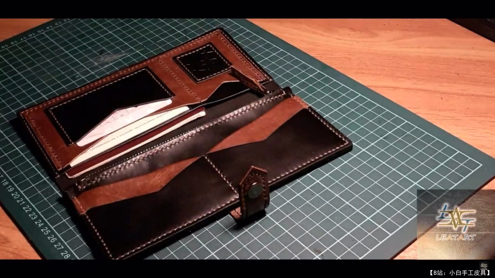 Leatart 免费版型加长钱包“Fulmir”皮革 - 2