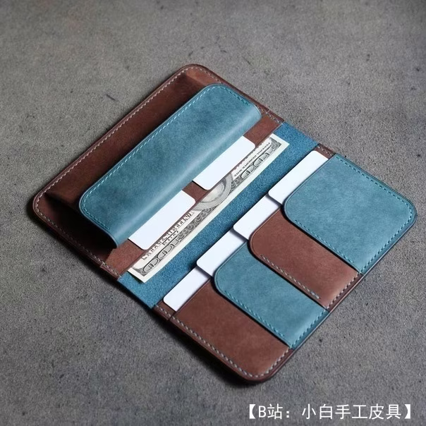 DS Leather Goods 的免费版型带硬币夹的加长钱包 The Clipper - 1