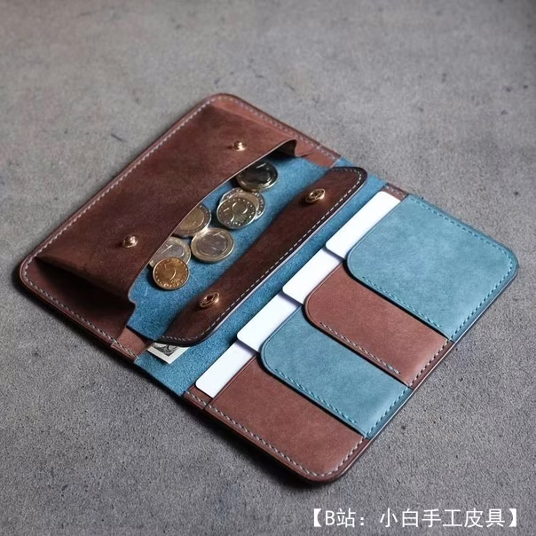 DS Leather Goods 的免费版型带硬币夹的加长钱包 The Clipper - 3