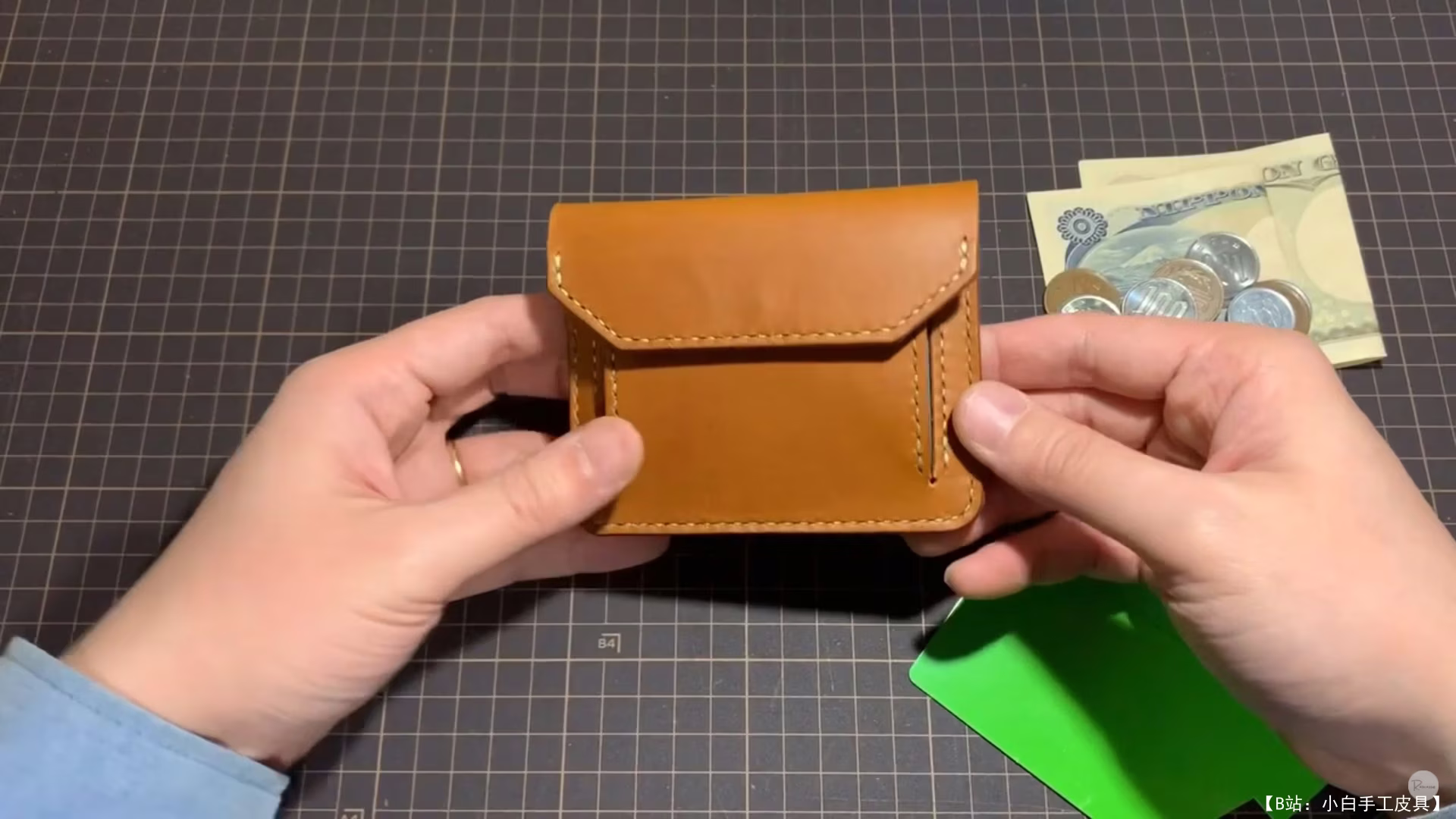 来自 rascasse tokyo 的免费版型迷你钱包，可存放纸币和卡片 - 2