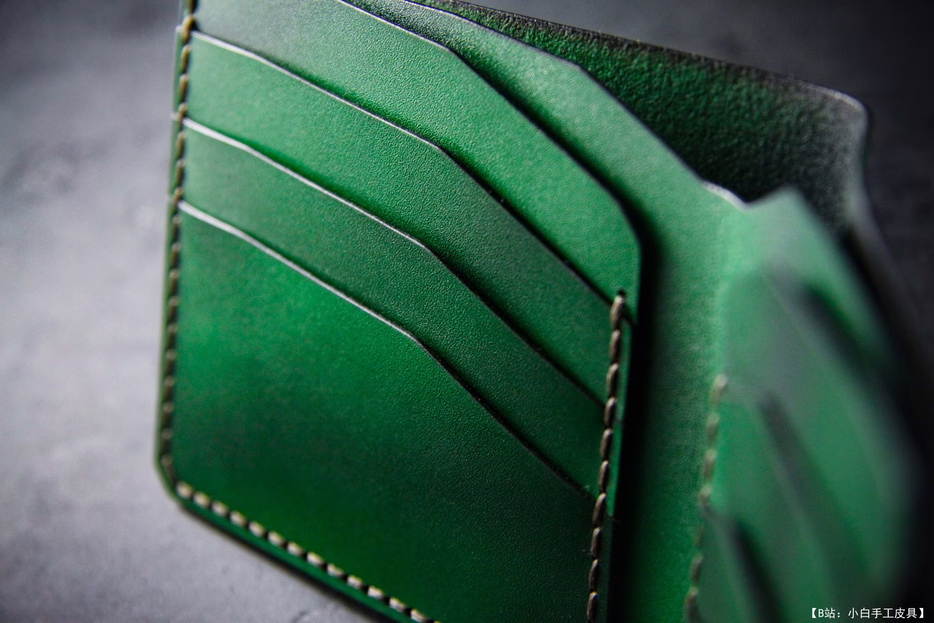 Mascon 皮革铆钉双折钱包的免费版型 - 5