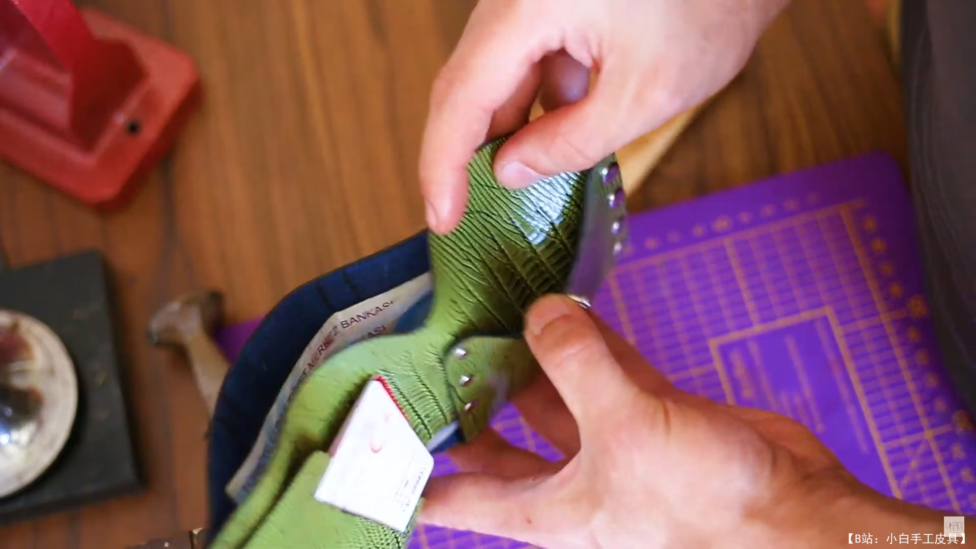 OKAPI 免费版型无缝皮革钱包 - 4