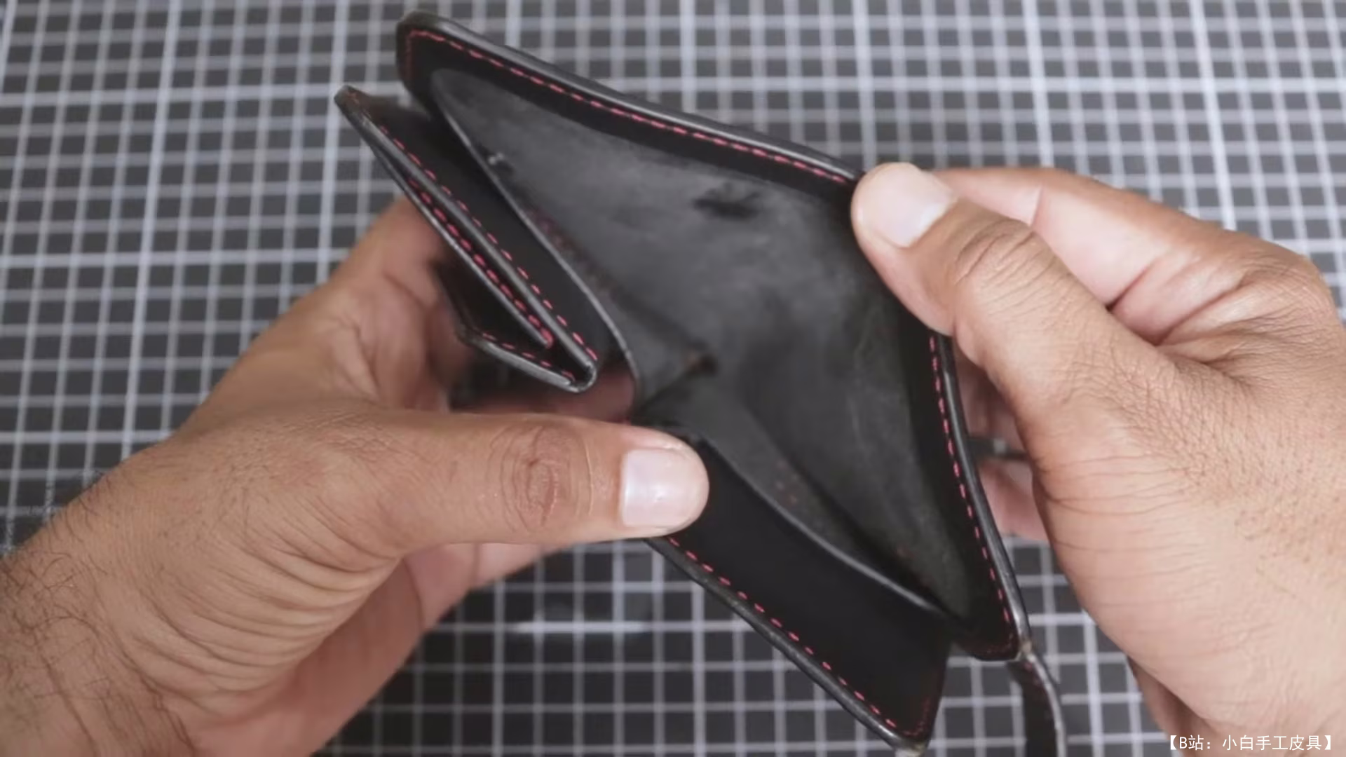 免费模板双折钱包，带硬币盒，来自 ARF 手工制作 - 5